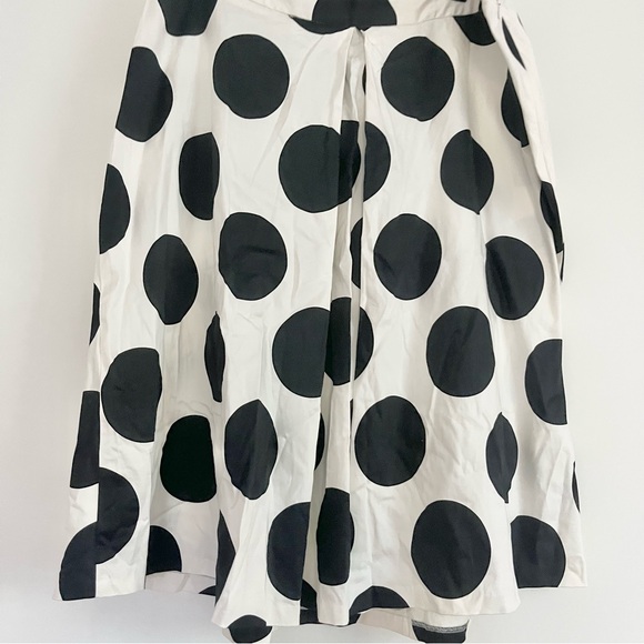 Lane Bryant Plus Women’s Skirt Polka Dotted Pleated Black White Career Wear 18 - Picture 4 of 7